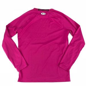 pink under armour compression shirt